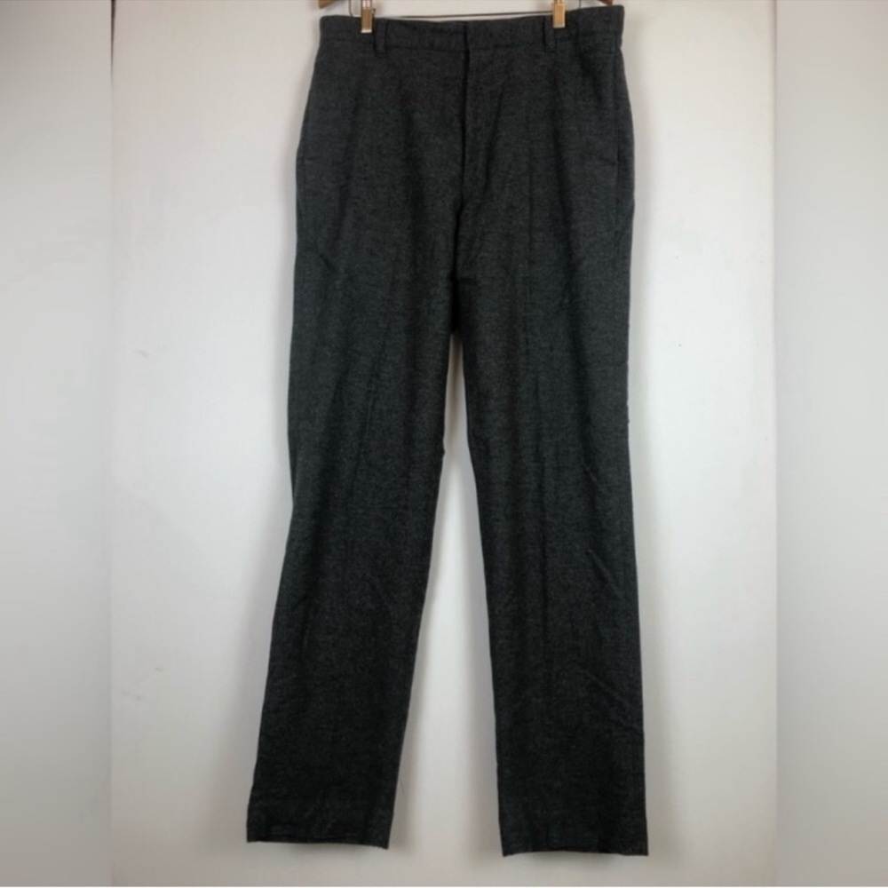 Banana Republic MENS Size 35L Stretch Grey Wool Blend Pants